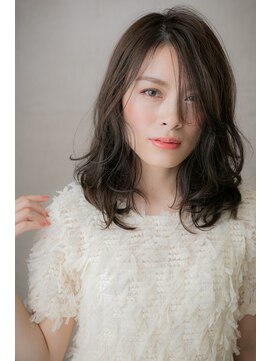 カバーヘア イヴ 戸頭店(COVER HAIR EVE) グラマラスなアシンメトリー小顔セミディZ戸頭30代40代50代