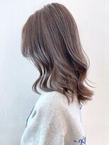 アイティーバイアルバム 八王子店(IT by ALBUM) ハイライトグレージュ_Aラインボブかきあげロング_ba320592