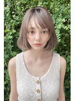 クーエフー(coo et fuu) 20代30代大人可愛いエアリーボブラベンダーベージュ透明感