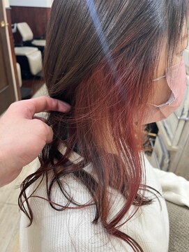 ヘアーアンドメイク エクリ 不動前店(Hair&Make equri) 【2023春夏】インナーカラー・PINKラベンダーブラウン