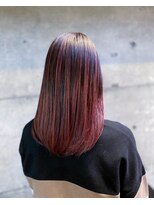 グランアージュ 池袋東口店(grandage)&nbsp;大人可愛いくすみピンクバレイヤージュ/Aラインロブヘア池袋