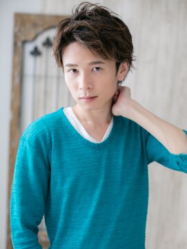 モッズヘア メン 南越谷南口店(mod's hair men) ワイルドアップバングのニュアンスカラーショートQ