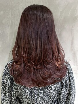 アイティー バイ アルバム 中野店(IT by ALBUM) ワンカールレイヤー_グレージュカラーボブウルフ_ba400381