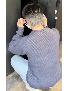 ハグ 横浜(HUG) メンズインナーカラー*ホワイトグレージュ