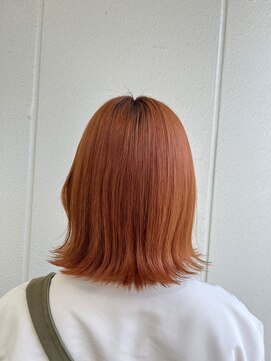 ガリカ シーム(Gallica/SEAM) 【桑原雪音】フェミニンボブ/艶感オレンジベージュ/暖色系カラー