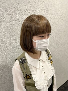 ネオリーブカップ 町田店(Neolive capu) ハイトーンボブ ＊ ベージュ【町田/韓国風スタイル/ブリーチ】