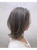 【Moana綱島】レイヤーボブ#アッシュ#ハイライト#20代#30代#40代