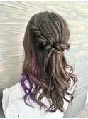 ハーフアップ