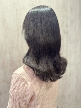 テトテ 門戸厄神店(tetote) 【tetote門戸厄神/村山】黒髪レイヤーロング/小顔スタイル