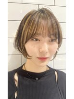 ミエル ヘア 新宿(miel hair) 小顔ショートボブ