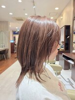 ヘアメイク アリエス 岩切店(HAIR MAKE aries) 束感レイヤーカット メルティカラー くびレイヤー 透明感 大人