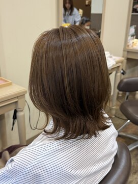 アルターリール(aL ter Rire) ホワイトグレージュ/デジタルパーマ/チェリーブラウン/杉田花乃