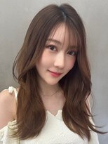 ロンドルーチェ 心斎橋(Lond luce)&nbsp;ダークアッシュ/ミディアムレイヤーカット［髪質改善/縮毛矯正］