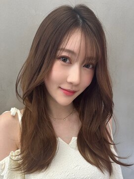 ロンドルーチェ 心斎橋(Lond luce) ダークアッシュ/ミディアムレイヤーカット［髪質改善/縮毛矯正］