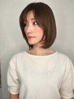 モッズヘア 越谷(mod's hair)&nbsp;斜めバングワンカールストレートミディアムp1越谷20代30代40代