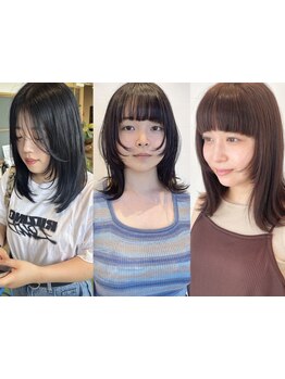 《*下ろしても結んでも可愛い顔周り*》フェイスレイヤーカットで抜け感UP