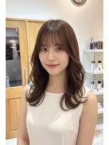 リーフ 王寺店(LEAF≠)&nbsp;グレージュカラー×顔まわり