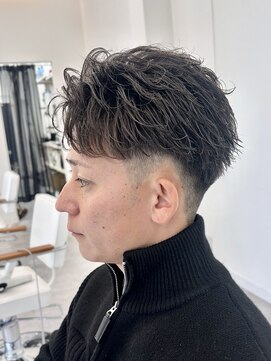 アノ 別府店(Ano.) 大分ニュアンスパーマセンターパートフェザーパーマ毛流れパーマ