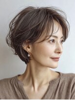 ハーツ(Heart's) 白髪ぼかし脱白髪染め似合わせショートボブ40代50代60代♪