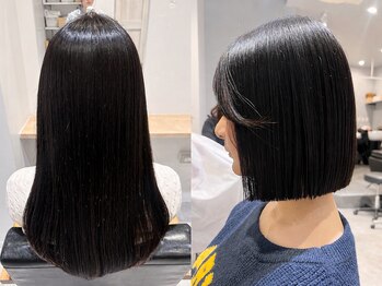 リタ 川崎(rita.)の写真/髪質に合わせた“オーダーメイド縮毛矯正で叶う艶髪[川崎駅/髪質改善/縮毛矯正/レイヤーカット/学割U24]