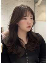 コフィー バイ メルト 吉祥寺(cofy by melt) 【中澤彩乃】顔周りレイヤーカット韓国風ブラウンカラー吉祥寺