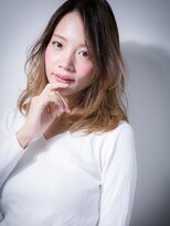 カバーヘア ブリス 戸田公園西口店(COVER HAIR bliss) 外国人風カラー♪グラマラス小顔セミディw戸田公園20代30代40代