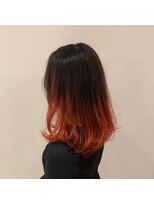 ネオヘアー 曳舟店(NEO Hair)&nbsp;【バレイヤージュ】ダークグレー×レッド