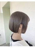 ミニボブ　ミルクティーベージュ