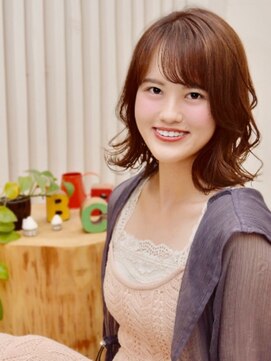 むーきち 三鷹(mu-kichi) ミディアムレイヤースタイル♪【mu-kichi三鷹】