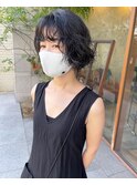 ボブにパーマ