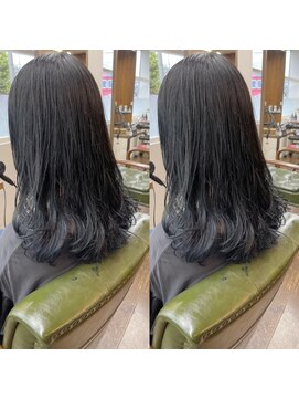 ヘアーサロン リバース(Hair Salon Rebirth) 【防府/Rebirth】ブルーブラック×ダークブルー
