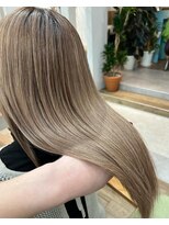 ヘアーザラブズラフズ オーガニカ 北九州(HAIR THE LOVES LAUGHS ORGANICA)&nbsp;【艶活】×シルキーベージュ＊