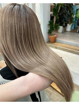 ヘアーザラブズラフズ オーガニカ 北九州(HAIR THE LOVES LAUGHS ORGANICA) 【艶活】×シルキーベージュ＊