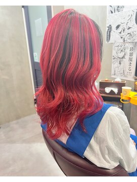 ヲタクに美容室は難しい。 チェリーピンク×アンダーブラック