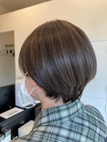 ローレン(LOREM)&nbsp;丸みショート/抜け感/大人ガーリー/まろみベージュ/ショートボブ