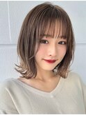 韓国風/インナーカラー/縮毛矯正髪質改善/顔まわり/レイヤー