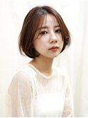 丸みのある女性らしいボブ 30代40代
