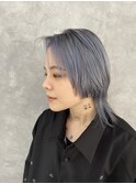シルバーグレイのレイヤーウルフスタイル♪[元住吉美容室]