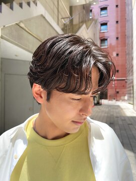 ガーデン 銀座(GARDEN) 艶センターパートニュアンスパーマカルマパーマダークアッシュ