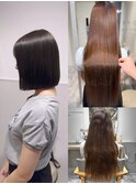 髪質改善◆スーパーロング美髪～理想の切りっぱなしの美ボブへ