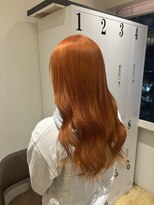 エイト新宿店(EIGHT shinjuku)&nbsp;ワンブリーチでオレンジ