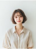 大人可愛いショートボブ