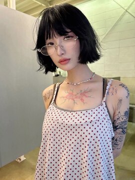 カシェ ホリエ(CACHE HORIE) ブラック/ボブ/モード/