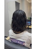 強めパーマボブ