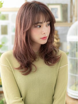 カバーヘア ブリス 大宮西口(COVER HAIR bliss) ミルクティーピンク外国人風ウルフレイヤーh4大宮20代30代40代