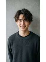 アッシュ 桜木町店(Ash)&nbsp;桜木町メンズ/無造作シャドウパーマ/小顔マッシュ/横浜