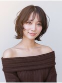 ふんわり大人ボブ
