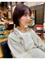 ディレクト(Direct)&nbsp;【Direct】丸みボブ×レッドブラウン4.3イメチェン