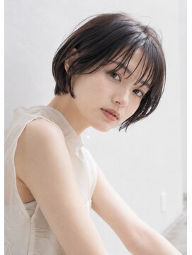 ラベストオイケ(LOVEST OIKE) 【LOVESTOIKE】耳かけショートボブ×艶グレージュ