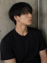 キュー(Cue_) 韓国シースルーマッシュショートセンターパートダウンパーマ